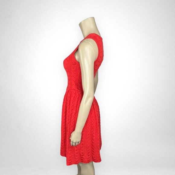 ANTHROPOLOGIE XS Flared Cabled Sweater Dress - Picture 2 of 7